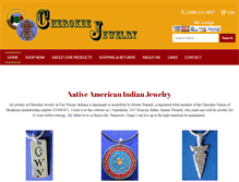 Tablet Screenshot of cherokeejewelry.com